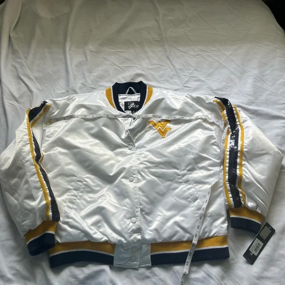 White and Yellow Varsity Jacket - Picture 8 of 11